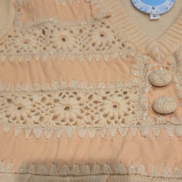 Chic wool  Beige Knit Women's Blouse - Picture 9 of 13